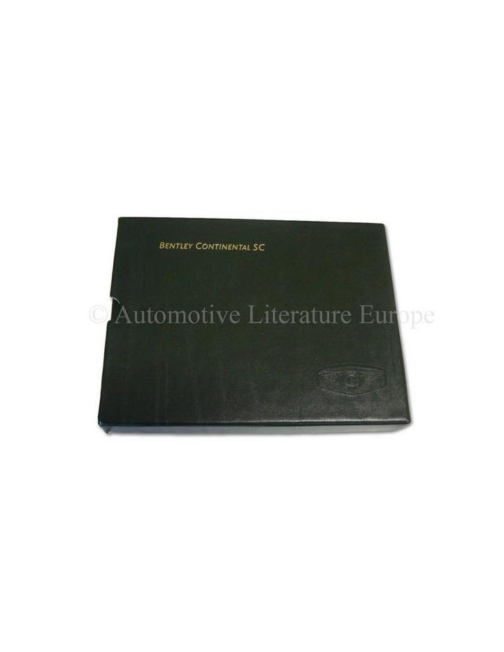 1999 BENTLEY CONTINENTAL SC INSTRUCTIEBOEKJE DUITS, Auto diversen, Handleidingen en Instructieboekjes