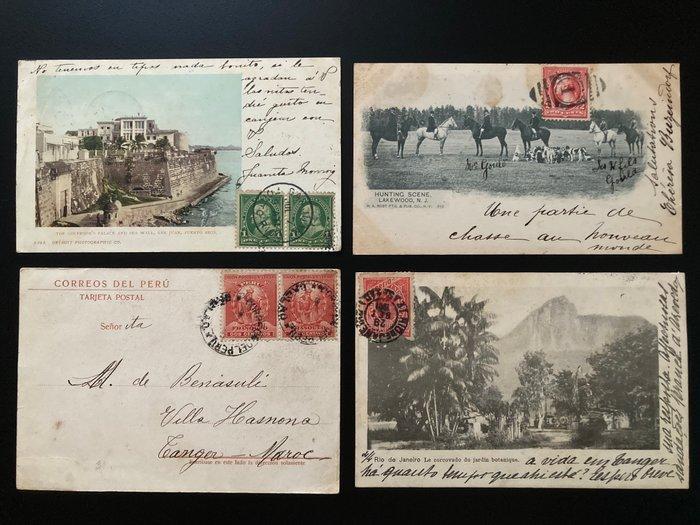 Noord Amerika - Verenigde Staten, Puerto Rico, Brazilië en, Verzamelen, Ansichtkaarten | Buitenland