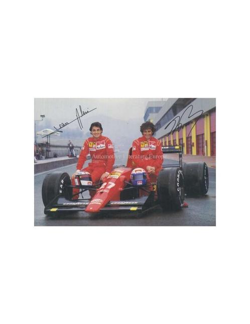 FERRARI 642 JEAN ALESI - ALAIN PROST ANSICHTKAART, Boeken, Auto's | Folders en Tijdschriften, Ferrari