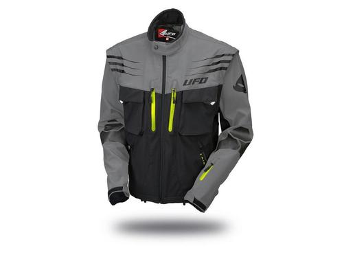 UFO Taiga Enduro / Offroad Jas Grijs / Zwart 2020 Collectie, Motoren, Kleding | Motorkleding, Ophalen of Verzenden