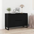 vidaXL Dressoir met lade Zwart eiken 101.5 x 35 x 70 cm, Verzenden, Nieuw, Overige houtsoorten, 100 tot 150 cm