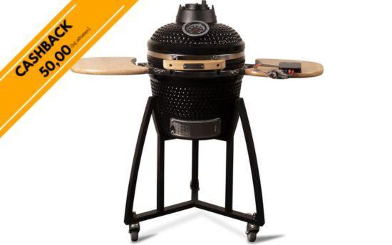 Patton Kamado 16 - Keramisch - Premium Black - incl., Tuin en Terras, Houtskoolbarbecues, Verzenden