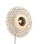 Oosterse wandlamp bamboe 50 cm met stekker - Rina, Huis en Inrichting, Lampen | Wandlampen, Nieuw, Oosters