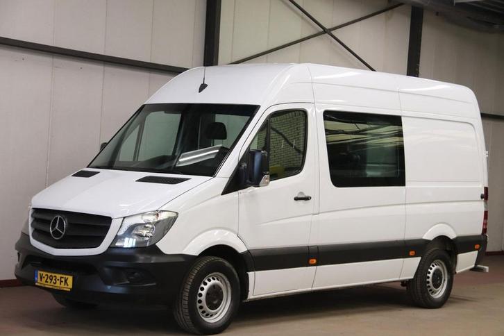 Zakelijke Lease |  Mercedes-Benz Sprinter 314 2.2 CDI DC DUB, Auto's, Bestelauto's, Lease, Automaat, Wit, Financial lease, Stof
