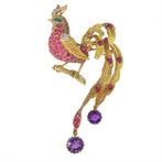 Other brand - Broche - 18 karaat Geel goud -  0.50ct. tw. -, Sieraden, Tassen en Uiterlijk, Antieke sieraden