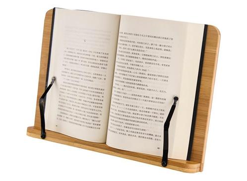 Fedec Bamboe Boekenstandaard - Opvouwbaar - 38x28cm, Huis en Inrichting, Woonaccessoires | Wandplanken en Boekenplanken, Nieuw