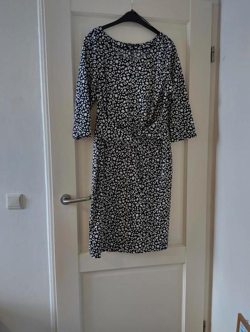 mooie zwart-wit panterprint jurk van Expresso maat 44, Kleding | Dames, Jurken, Knielengte, Zwart, Maat 42/44 (L), Zo goed als nieuw