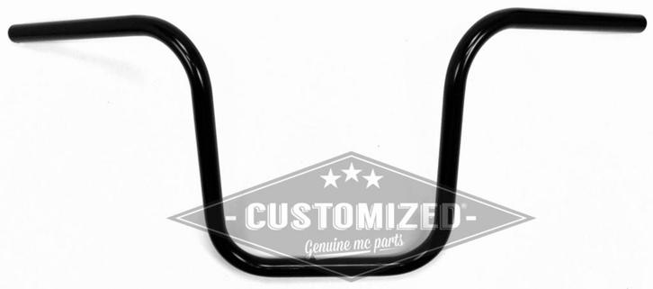 7/8 Inch (22mm) Universeel Stuur Narrow Apehanger 30cm Zwart, Motoren, Onderdelen | Merk-onafhankelijk, Nieuw, Verzenden