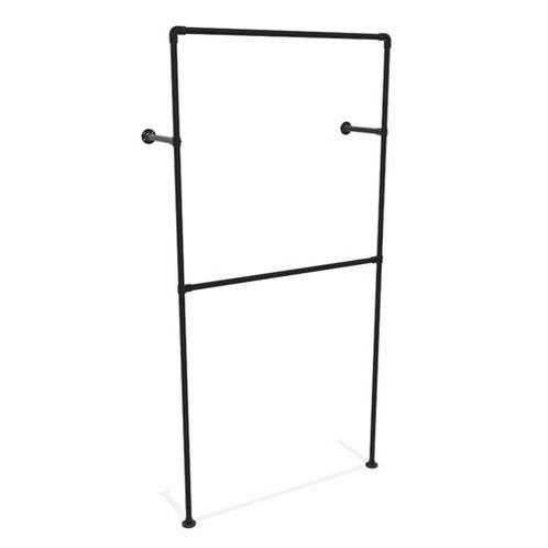Industrieel Kledingrek Nice Duo | Zwart 33.7 mm | Wand | DIY, Kleding | Dames, Kledingrekken, Ophalen of Verzenden