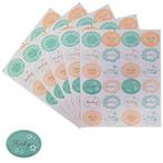 Fako Bijoux® - Thank You Stickers Op Vel - 32x25mm - Thank, Verzenden, Nieuw