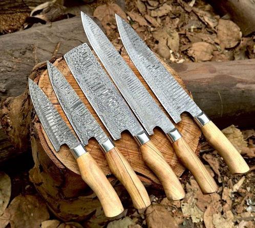 Keukenmes - Keukenmes - professioneel chef-mes set van 5, Antiek en Kunst, Antiek | Keukenbenodigdheden