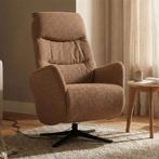 *WOONWINKEL* Elektrisch Verstelbare Stoel Stof Terracotta, Verzenden, Nieuw, Stof