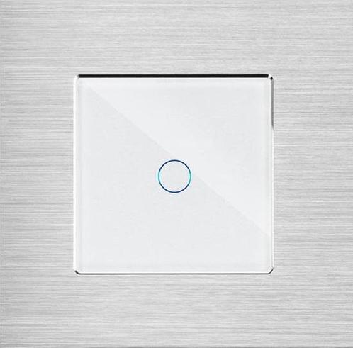 TOUCH SCHAKELAAR | ALUMINIUM | GOUD | DIMMER | WIFI + RF, Doe-het-zelf en Verbouw, Elektra en Kabels, Ophalen of Verzenden