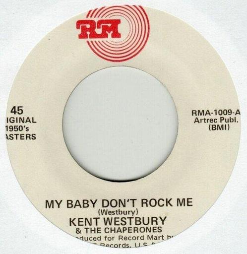 Kent Westbury - My Baby Dont Rock Me + No Place To Park ..., Cd's en Dvd's, Vinyl Singles, Verzenden