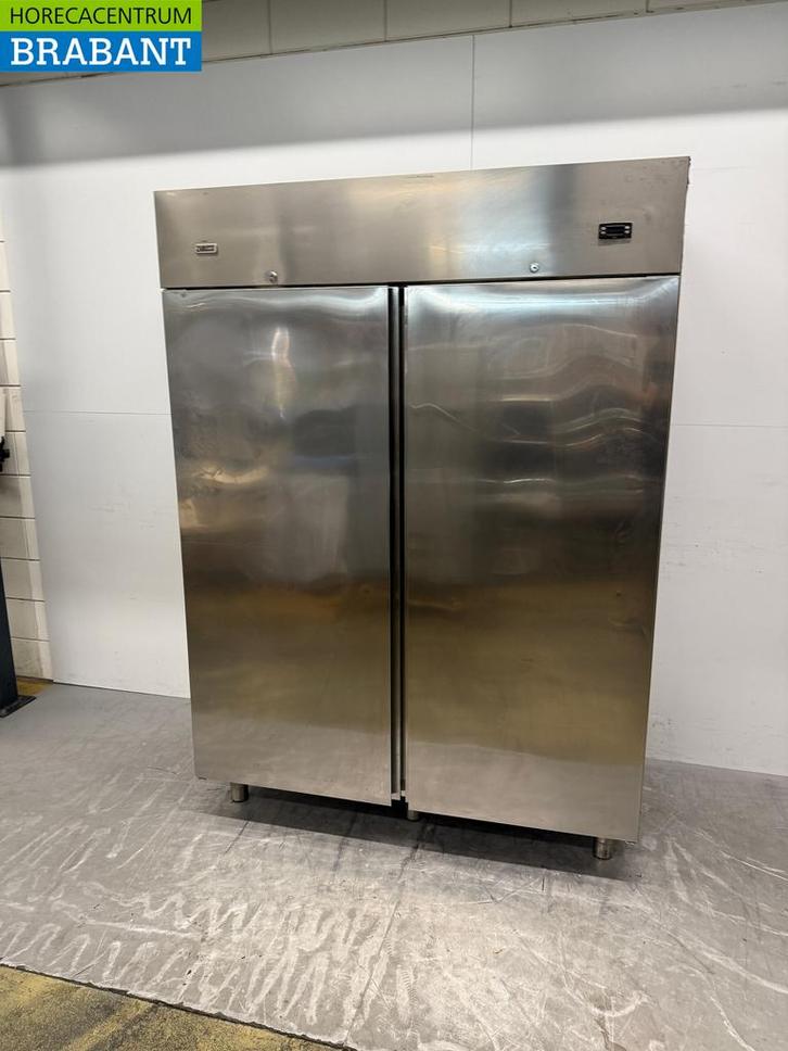 RVS Zanussi Dubbeldeurs Koeling 1300 liter 230V Horeca, Zakelijke goederen, Horeca | Keukenapparatuur, Gebruikt, Ophalen of Verzenden