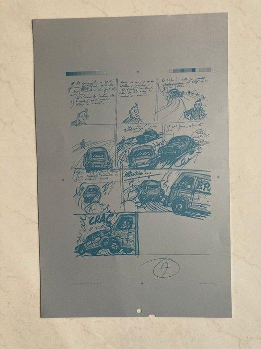 Kuifje - Offset plaat van de strip Tintin et lAlph-Art -, Boeken, Stripboeken