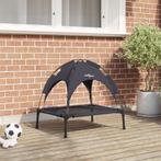 vidaXL Verhoogd Hondenbed met Verwijderbaar Dak Zwart S, Dieren en Toebehoren, Honden-accessoires, Verzenden, Nieuw