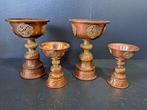 Lamp (4) - Koper, Messing - Tibetaanse boterlampjes