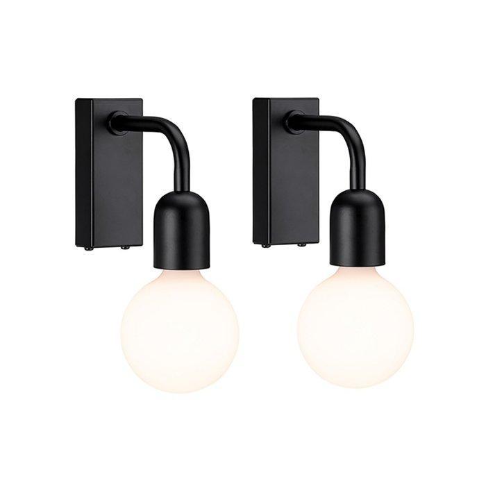 Belid - Joakim Fihn - Wandlamp (2) - Regal - Black - Metaal, Antiek en Kunst, Kunst | Designobjecten