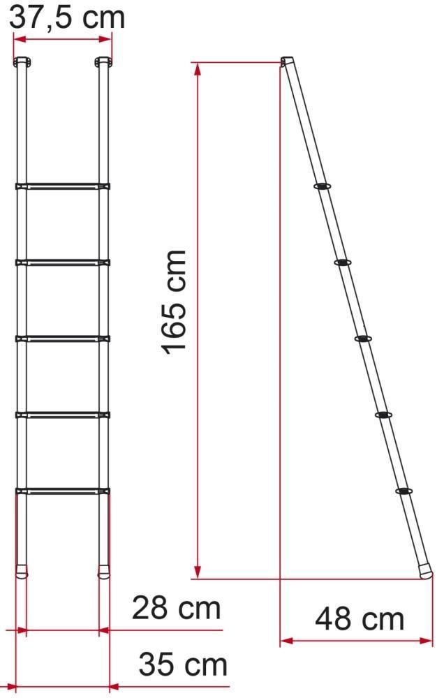 Fiamma Ladder Deluxe 5B, Caravans en Kamperen, Kampeeraccessoires, Nieuw