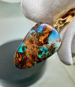 Opaal Hanger - Hoogte: 28 mm - Breedte: 11.5 mm- 2.03 g -