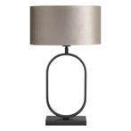 LED Tafellamp poot ovaal Zwart Verona58cm Excl. Lampenkap, Huis en Inrichting, Lampen | Tafellampen, Ophalen of Verzenden, Nieuw