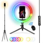 Nikkei RLIGHTX10 Ringlamp met Statief Smartphone - Ringlight, Audio, Tv en Foto, Fotografie | Lenzen en Objectieven, Nieuw, Verzenden