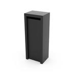 Geroba Litru vrijstaande brievenbus staal - zwart, Tuin en Terras, Brievenbussen, Verzenden, Nieuw