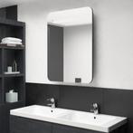 vidaXL Badkamerkast met spiegel en LED 60x11x80 cm glanzend, Huis en Inrichting, Tafels | Kaptafels, Verzenden, Nieuw