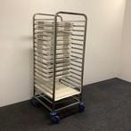 Regaalwagen RVS RWR 161 Blanco + 94 dienbladen, Ophalen of Verzenden