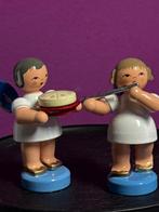 twee houten engeltjes, Erzgebirge - Kerstdecoratie Seifen, Nieuw