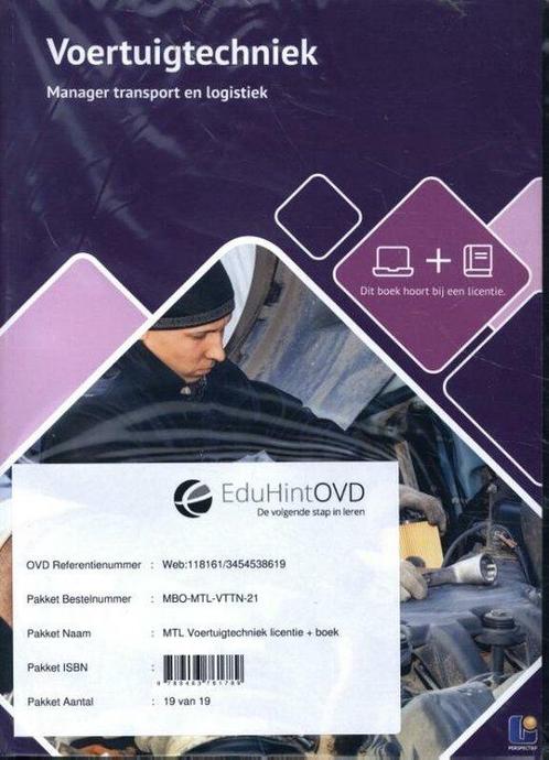 Voertuigtechniek Manager Transport en Logistie 9789463761789, Boeken, Studieboeken en Cursussen, Zo goed als nieuw, Verzenden