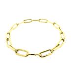 Gouden anker schakel armband | 21,5 cm, Sieraden, Tassen en Uiterlijk, Armbanden, Goud, Goud, Gebruikt, Verzenden
