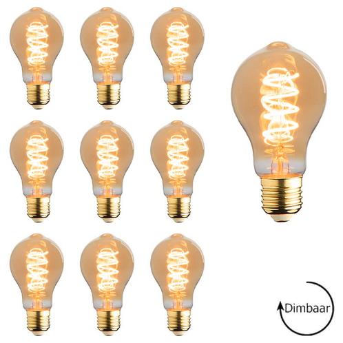 Set van 10 LED lampen E27 | 3.5 watt dimbaar | 2100K extra w, Huis en Inrichting, Lampen | Losse lampen, Overige typen, Nieuw