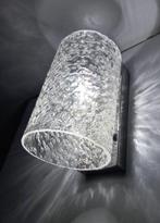 Wandlamp - Glas, Staal - Jaren 70 wandlamp van handgemaakt, Antiek en Kunst