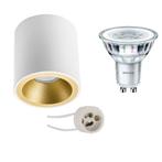 Voordeelset: Opbouwspot Set - Pragmi Cliron Pro - GU10, Metaal of Aluminium, Nieuw, Ophalen of Verzenden, Led