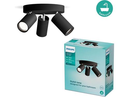 Philips Plafondspot 3 Lichts Rond Badkamer Zwart - IDRIS, Huis en Inrichting, Woonaccessoires | Overige, Zo goed als nieuw, Verzenden