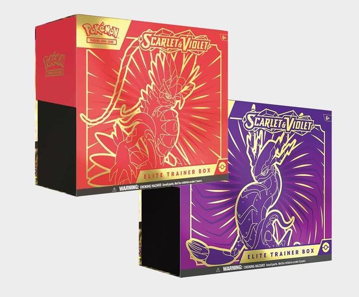 Pokemon Kaarten Scarlet en Violet Elite Trainer Box ETB, Hobby en Vrije tijd, Verzamelkaartspellen | Pokémon, Overige typen, Nieuw