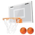 VirtuFit Pro Mini Basketbalbord met 2 Ballen en Pomp - Wit, Sport en Fitness, Basketbal, Verzenden, Nieuw