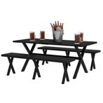 TRUUSK Bierzeltgarnitur 3-delig. Tafel Met 2 Banken En Parap, Verzenden, Nieuw