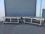 WERKTAFEL | 2x | RVS onderframe, Zakelijke goederen, Machines en Bouw | Metaalbewerking