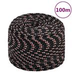 vidaXL Boot touw 10 mm 100 m polypropyleen zwart, Verzenden, Nieuw