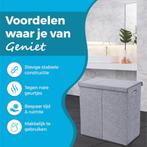 My Green Deal- Wassorteerder 3 vakken - met deksel - 140L, Verzenden, Nieuw