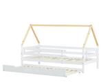 Huisvorm Kinderbed 90x200 cm – Massief Hout met Uittrekbed, Verzenden, Nieuw
