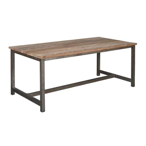 *WOONWINKEL* Tower Living Venetie Eettafel Industrieel Teakh, Huis en Inrichting, Tafels | Eettafels, Nieuw, Verzenden