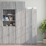 vidaXL Opbergkast smal 50x42,5x225 cm bewerkt hout grijs, Huis en Inrichting, Minder dan 50 cm, Nieuw, Overige houtsoorten, 50 tot 75 cm