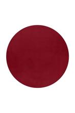 Rond Wasbaar Vloerkleed | Pouffy | Uni | Rood | 200x200 cm, Huis en Inrichting, Stoffering | Tapijten en Kleden, Verzenden, Nieuw