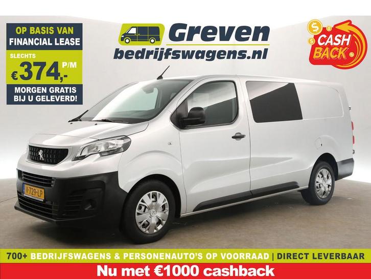 Peugeot Expert 231L 2.0 BlueHDI L3H1 | MARGE | DC | Airco, Auto's, Bestelauto's, Te koop, Handgeschakeld, Financial lease, Diesel