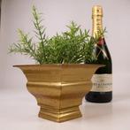 Jardinière - Hexagonale fruitschaal of plantenbak - Messing