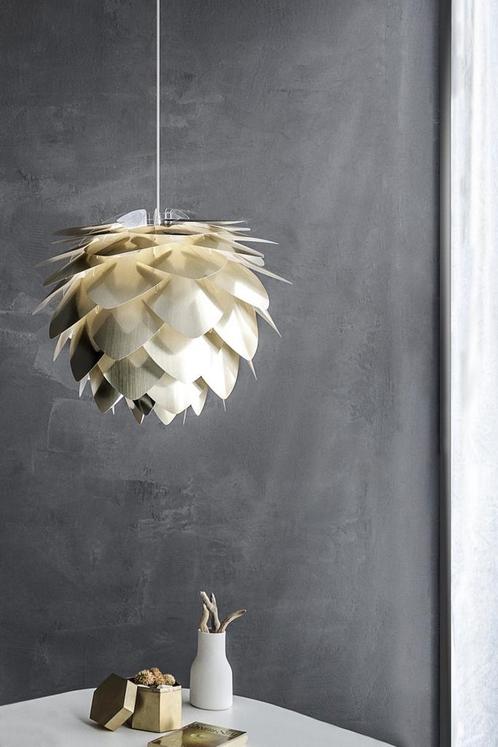 Silvia Medium hanglamp  brushed brass | koordset zwart | Ø, Huis en Inrichting, Lampen | Hanglampen, Nieuw, Minder dan 50 cm, Verzenden